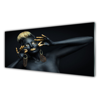 Quadro acrílico Mulher Pinta Homem