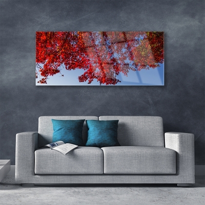 Quadro acrílico Folhas de árvores, galhos, natureza