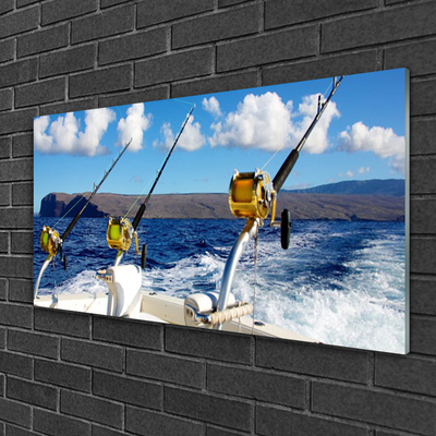 Quadro acrílico Paisagem Marinha de Pesca