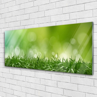 Pintura acrílica Natureza da planta grama