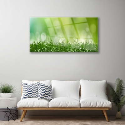 Pintura acrílica Natureza da planta grama