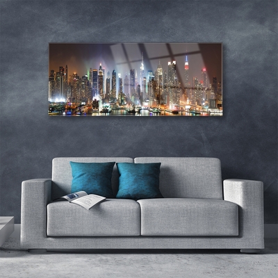 Pintura acrílica Arranha-céus Casas da Cidade