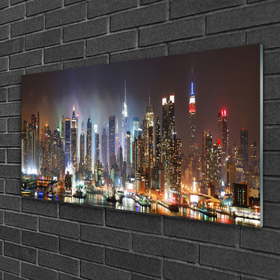 Pintura acrílica Arranha-céus Casas da Cidade