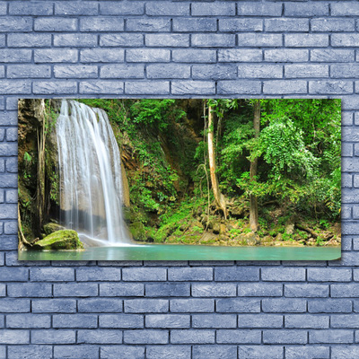 Quadro acrílico Cachoeira Floresta Natureza