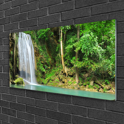 Quadro acrílico Cachoeira Floresta Natureza