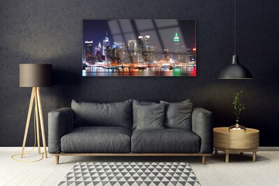 Pintura acrílica Arranha-céus Casas da Cidade