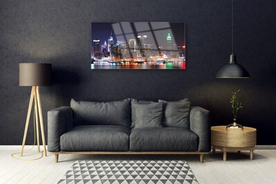 Pintura acrílica Arranha-céus Casas da Cidade