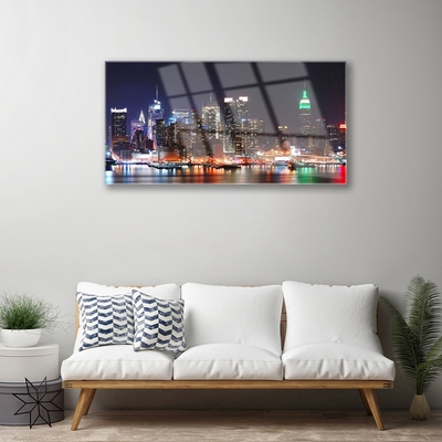 Pintura acrílica Arranha-céus Casas da Cidade