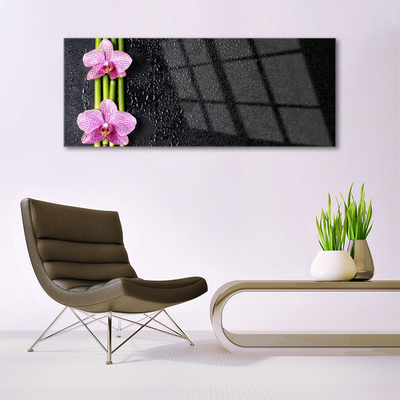 Quadro acrílico Planta de flor de bambu Natureza