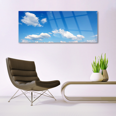 Pintura acrílica Céu Nuvens Paisagem