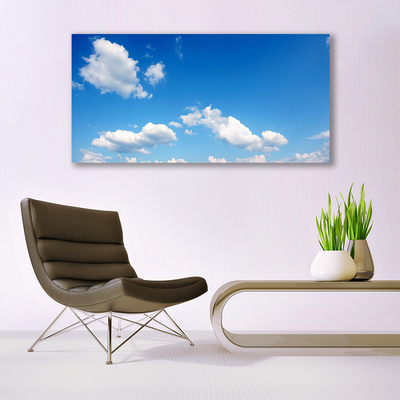 Pintura acrílica Céu Nuvens Paisagem
