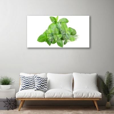 Quadro acrílico Planta de Hortelã Natureza