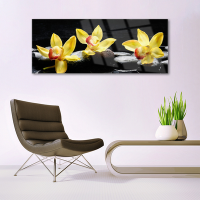 Pintura acrílica Planta de orquídea flor