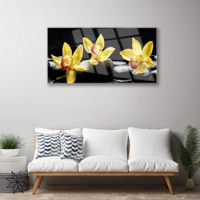 Pintura acrílica Planta de orquídea flor