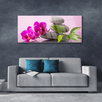 Quadro acrílico Flor Orquídea Planta Zen