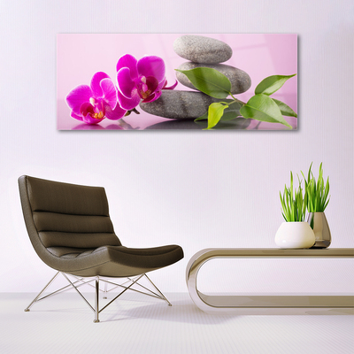 Quadro acrílico Flor Orquídea Planta Zen