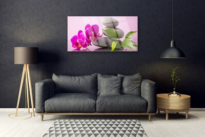 Quadro acrílico Flor Orquídea Planta Zen