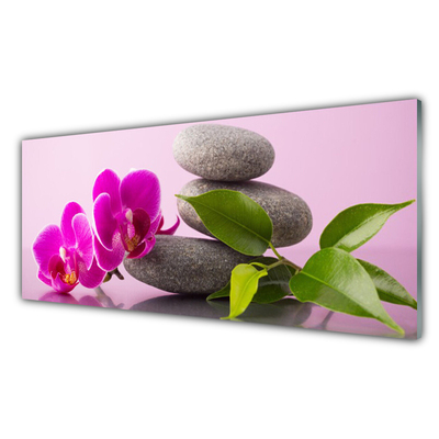 Quadro acrílico Flor Orquídea Planta Zen
