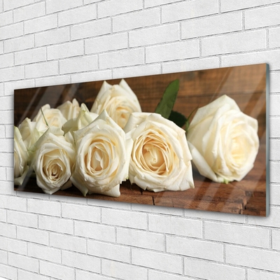 Quadro acrílico Planta de flores rosas