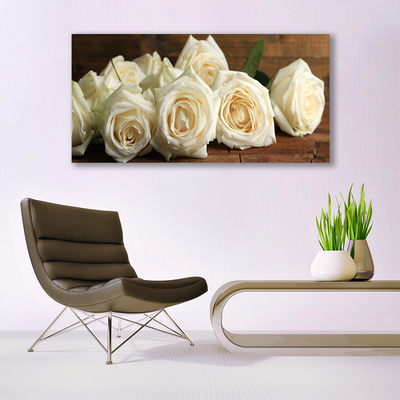 Quadro acrílico Planta de flores rosas