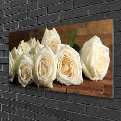 Quadro acrílico Planta de flores rosas