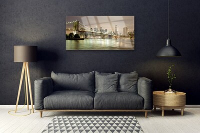 Quadro acrílico Arquitetura da Ponte da Cidade