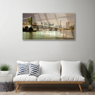 Quadro acrílico Arquitetura da Ponte da Cidade