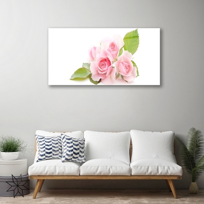 Quadro acrílico Rosas Flores Planta Natureza