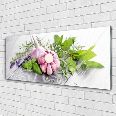 Pintura acrílica Ervas de alho para a cozinha