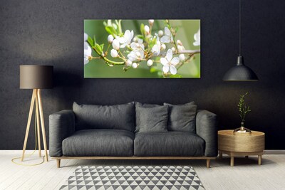 Pintura acrílica Flores Ramos Folhas Pomar