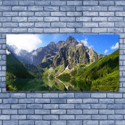 Quadro acrílico Montanhas Tatra Floresta Morskie Oko