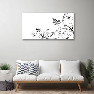 Pintura acrílica Plantas Abstratas Folhas