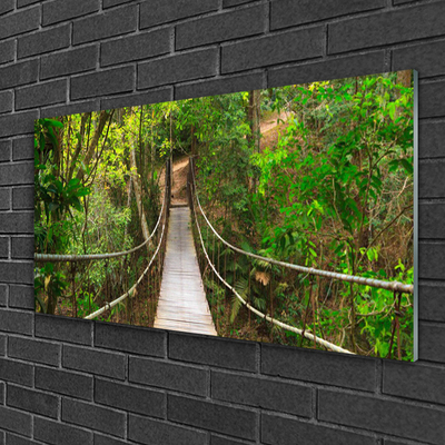 Pintura acrílica Ponte da Floresta Tropical da Selva