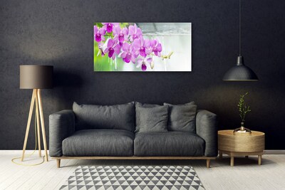 Pintura acrílica Orquídeas Gotas Natureza