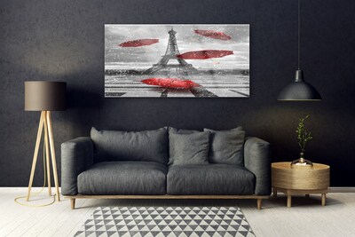 Quadro acrílico Guarda-chuva da Torre Eiffel em Paris