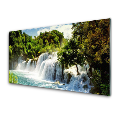 Quadro acrílico Cachoeira Natureza Floresta