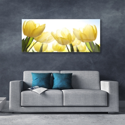 Pintura acrílica Tulipas Flores Raios