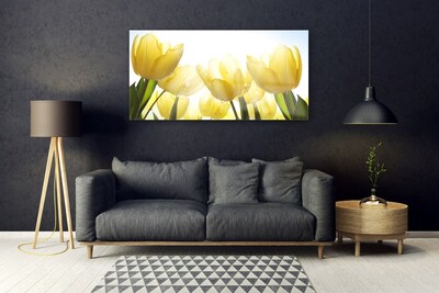 Pintura acrílica Tulipas Flores Raios