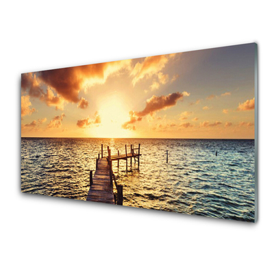 Quadro acrílico Ponte Vista Mar Oeste