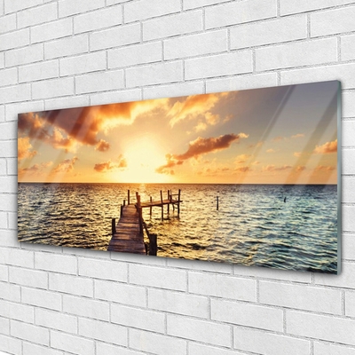 Quadro acrílico Ponte Vista Mar Oeste