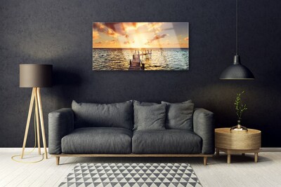 Quadro acrílico Ponte Vista Mar Oeste