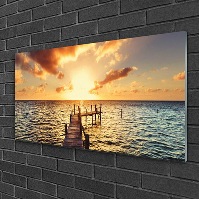 Quadro acrílico Ponte Vista Mar Oeste