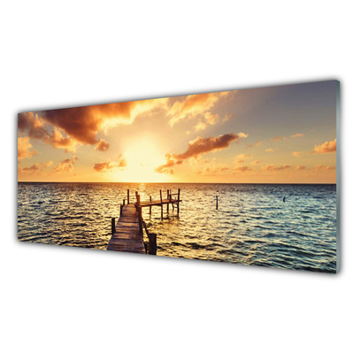 Quadro acrílico Ponte Vista Mar Oeste