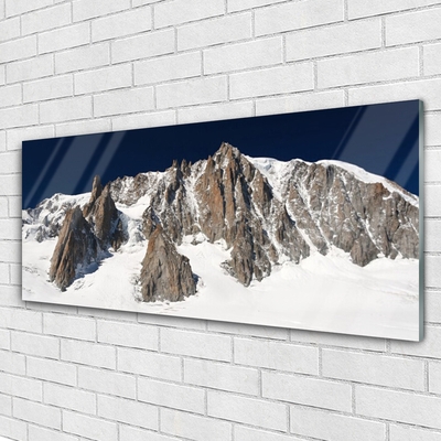 Quadro acrílico Picos de montanhas cobertos de neve