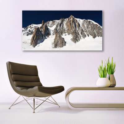 Quadro acrílico Picos de montanhas cobertos de neve