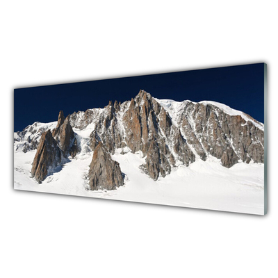 Quadro acrílico Picos de montanhas cobertos de neve