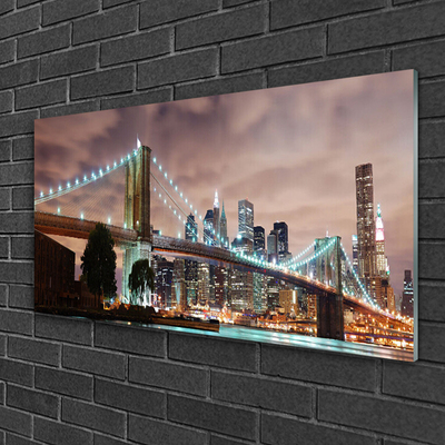 Quadro acrílico Arquitetura da Ponte Cidade