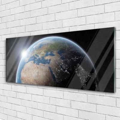 Pintura acrílica Planeta Terra Universo