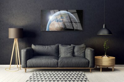 Pintura acrílica Planeta Terra Universo