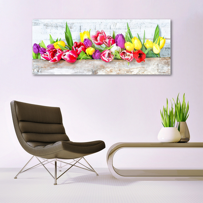 Pintura acrílica Tulipas Flores Natureza